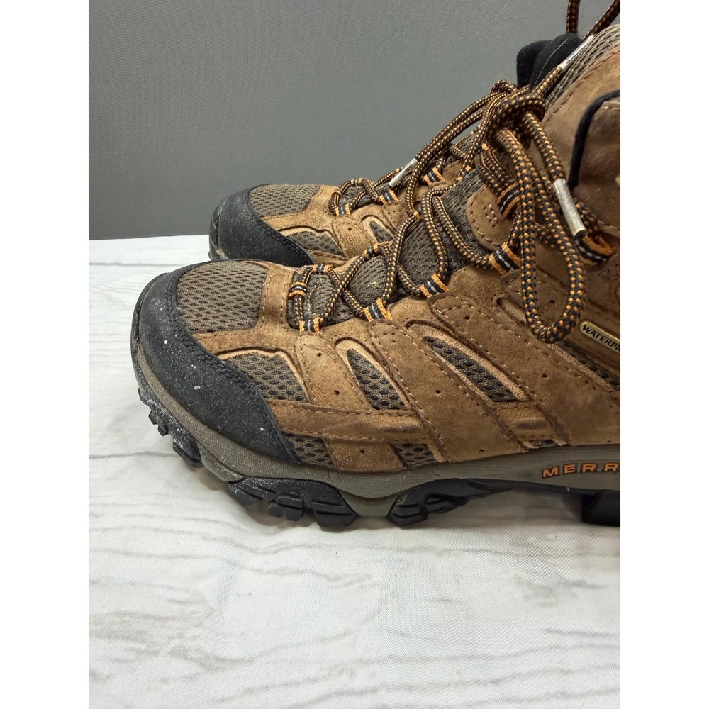 Merrell Moab 2 Mid Ventilator Hiking Boots Mens Brown Suede Mesh 11W - Picture 4 of 11